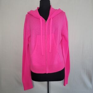 Brodie Cashmere Diva Pink Hawaii Crop Hoodie